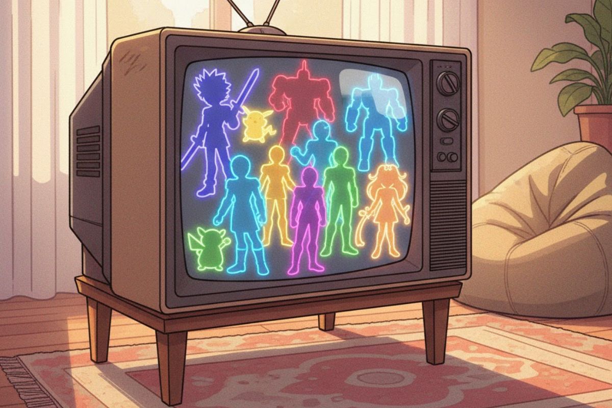 TV Globinho em uma televisão de cubo