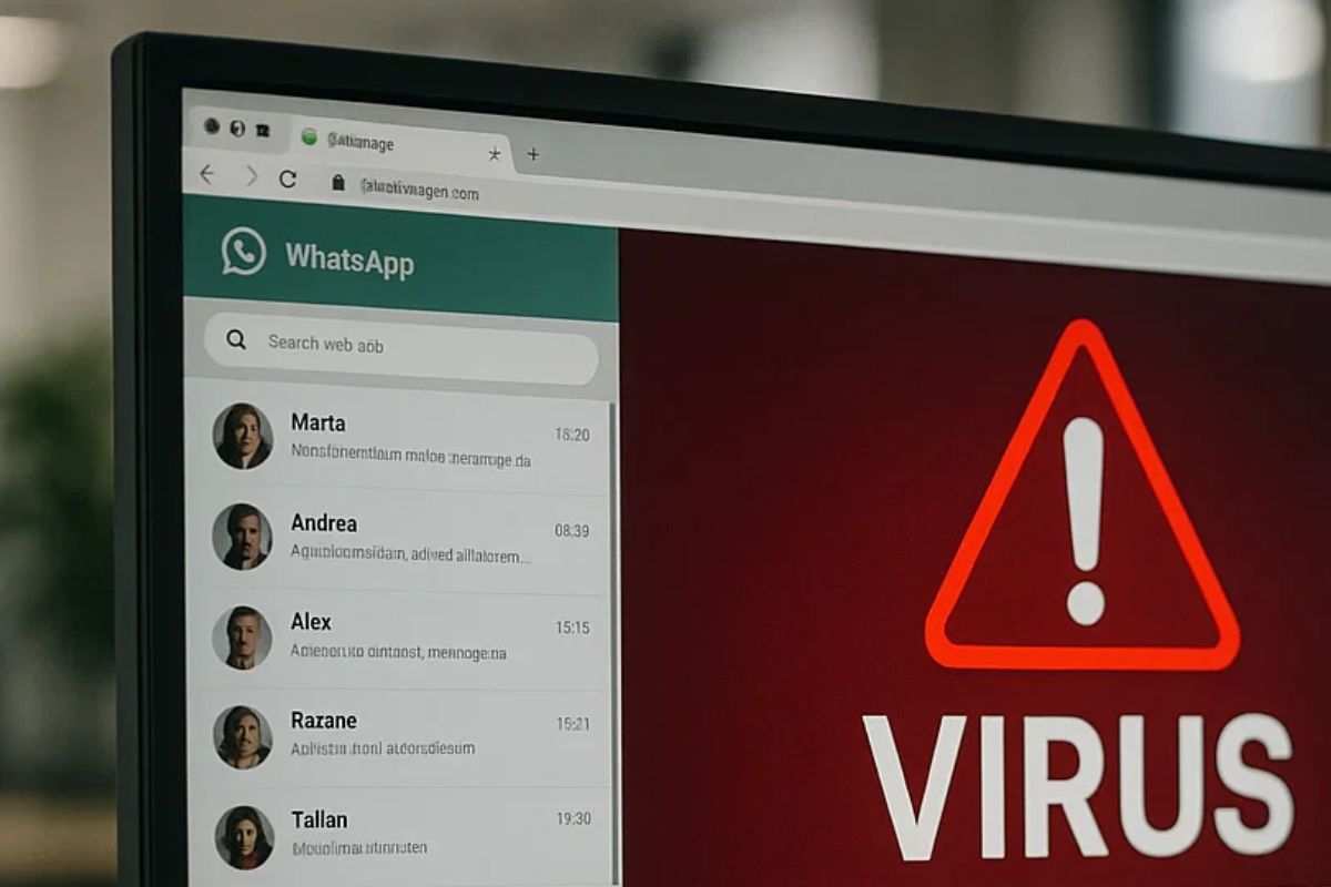 Whatsapp Web com vírus