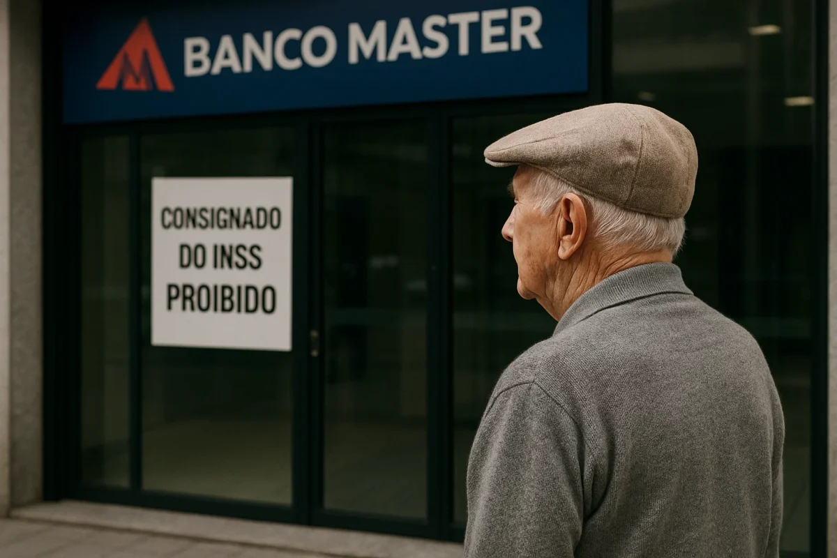 INSS proíbe Banco Master de conceder empréstimo consignado a aposentados e pensionistas