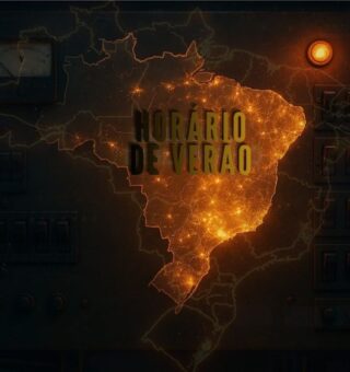 Mapa do Brasil com horário de verão