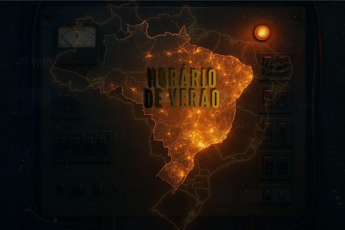 Mapa do Brasil com horário de verão