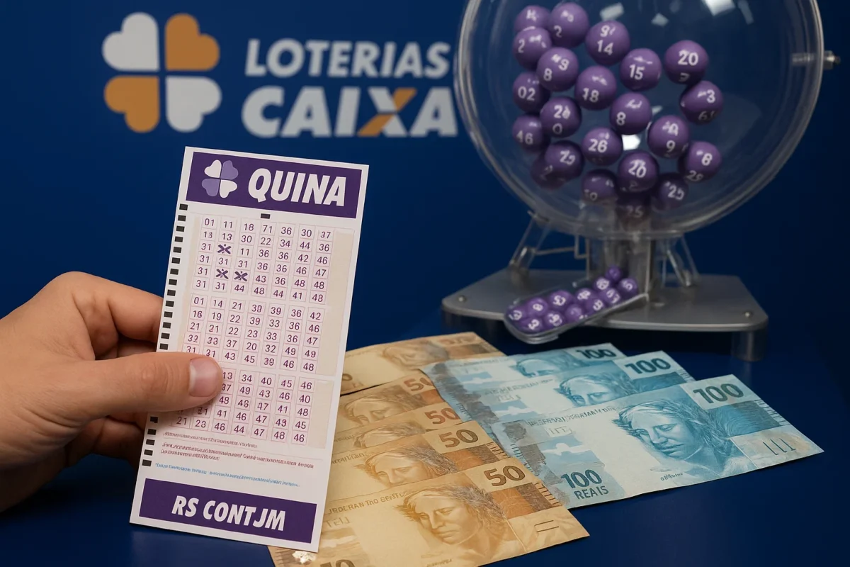 Quina com um prêmio gordo em jogo, quem fica com a sorte hoje?