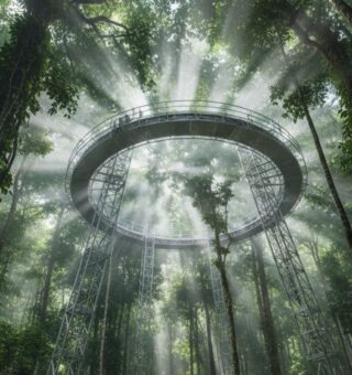 Estrutura do AmazonFACE na floreta amazônica