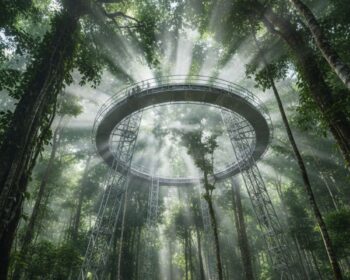 Estrutura do AmazonFACE na floreta amazônica