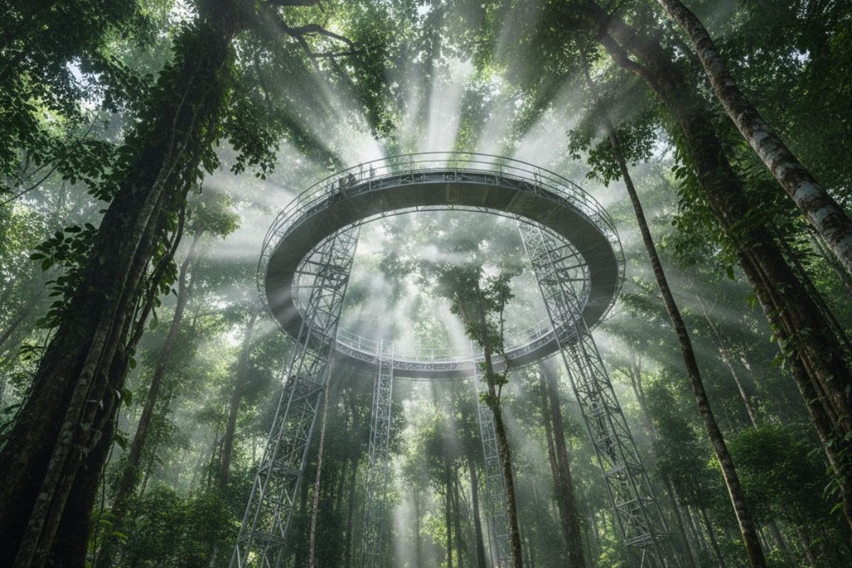 Estrutura do AmazonFACE na floreta amazônica 