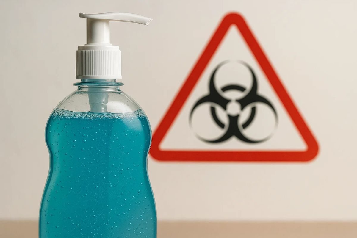 Sabão em líquido proibido pela Anvisa