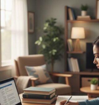 Uma mulher se preparando para um concurso público em que se trabalha 6 horas por dia