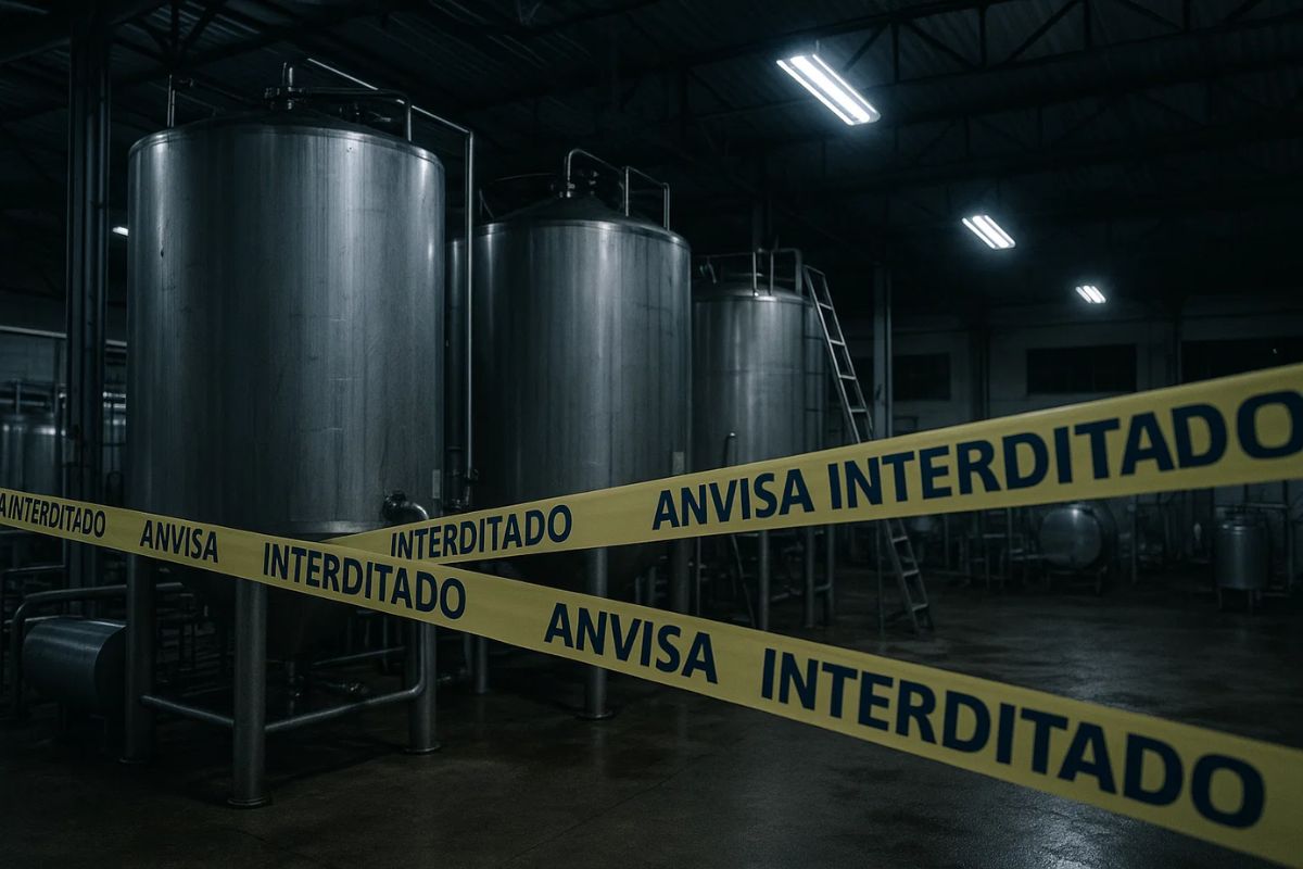 Fábrica de leite interditada 