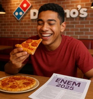 Terminou o Enem 2025? Domino’s dá pizza grátis para quem fez a prova
