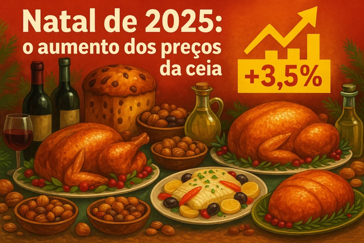 Ceia de Natal 2025: veja quais alimentos estão até 4% mais caros — prepare o bolso agora