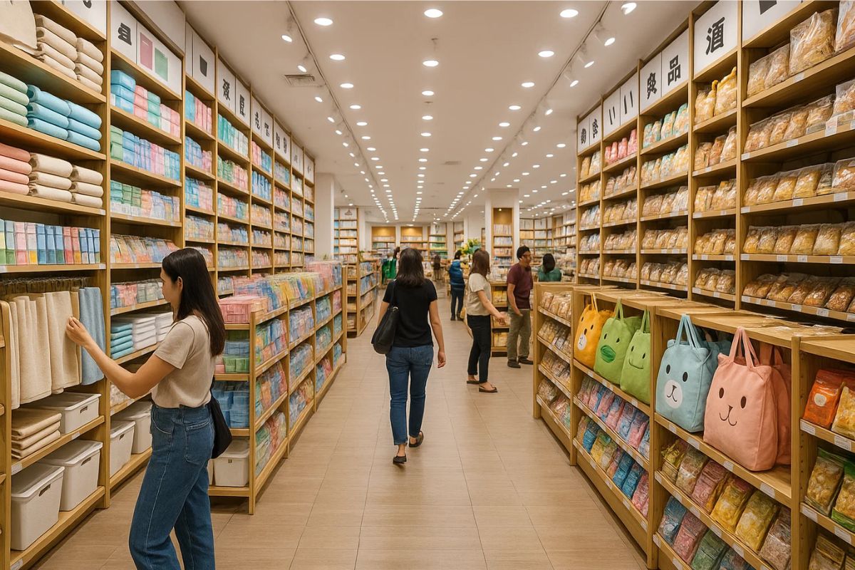 Imagem do interior da loja concorrente da Havan