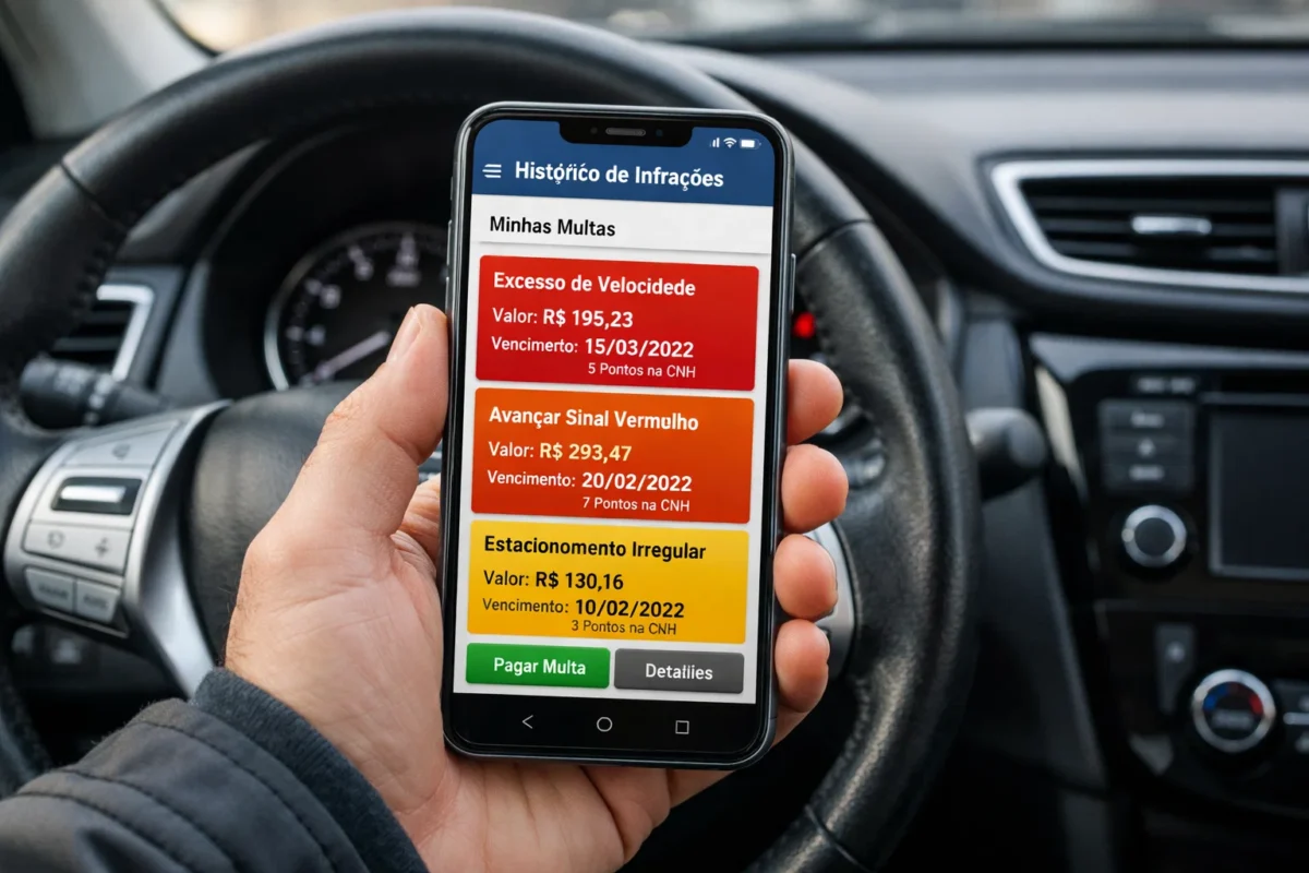 Esqueceu de pagar? Saiba como acessar o histórico de infrações de trânsito pelo celular