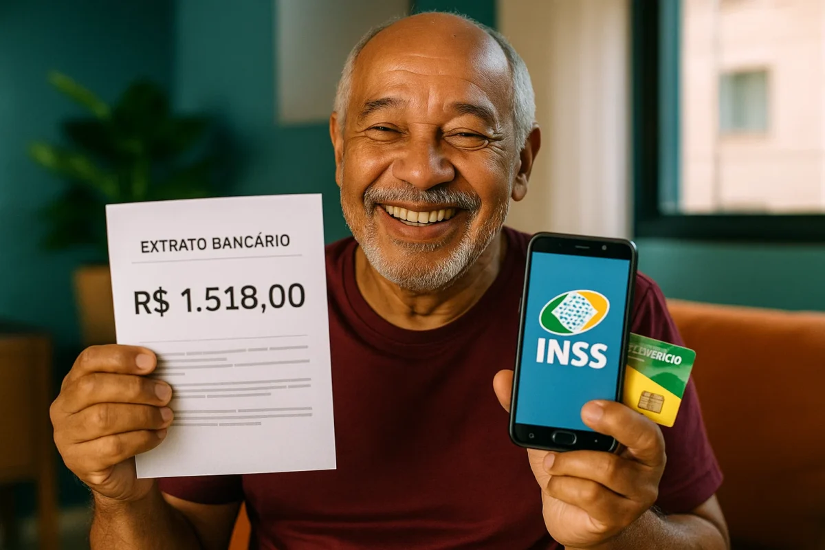 Aposentados de 60, 65, 70, 75 ou mais vão receber pelo menos R$ 1.518 — veja as datas