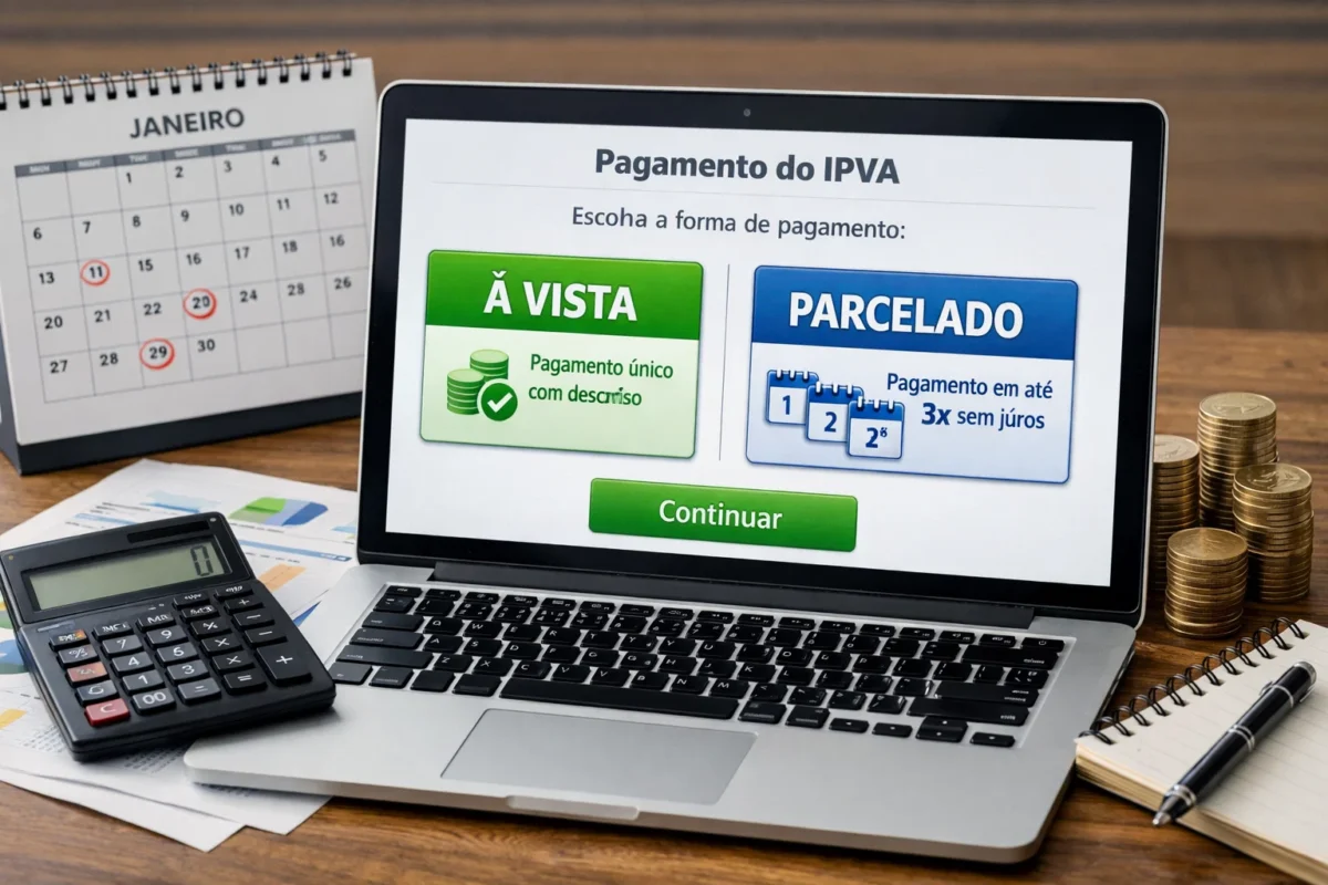 IPVA 2026: pagar à vista ou parcelado? Entenda as vantagens e desvantagens