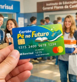 Cartão Pé no Futuro: Estudantes podem retirar R$ 150 para compra de tênis e meias
