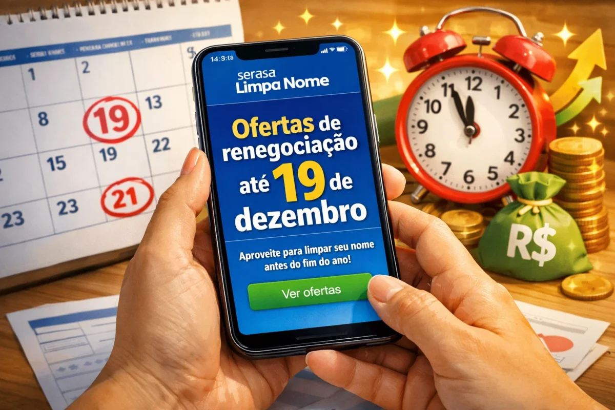 Atenção: 19 de dezembro é o último dia para renegociar dívidas no Serasa Limpa Nome