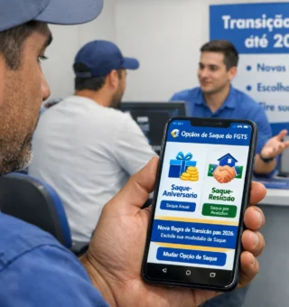 Saque-Aniversário do FGTS: Vale a pena mudar para o Saque-Rescisão em 2026? Entenda as novas regras de transição