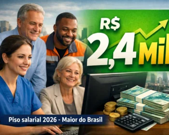 Piso salarial de R$ 2,4 mil em 2026: Veja qual estado bateu recorde e paga o maior valor do Brasil