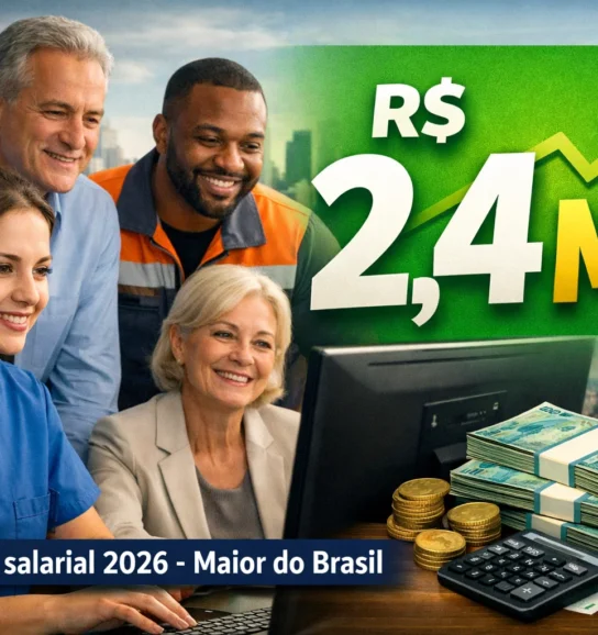 Piso salarial de R$ 2,4 mil em 2026: Veja qual estado bateu recorde e paga o maior valor do Brasil