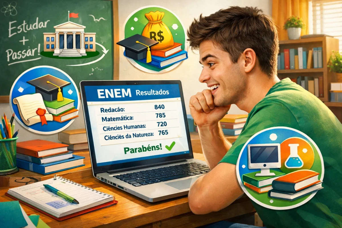 Resultado do ENEM 2025 saiu! Veja o que fazer com sua nota e as melhores oportunidades