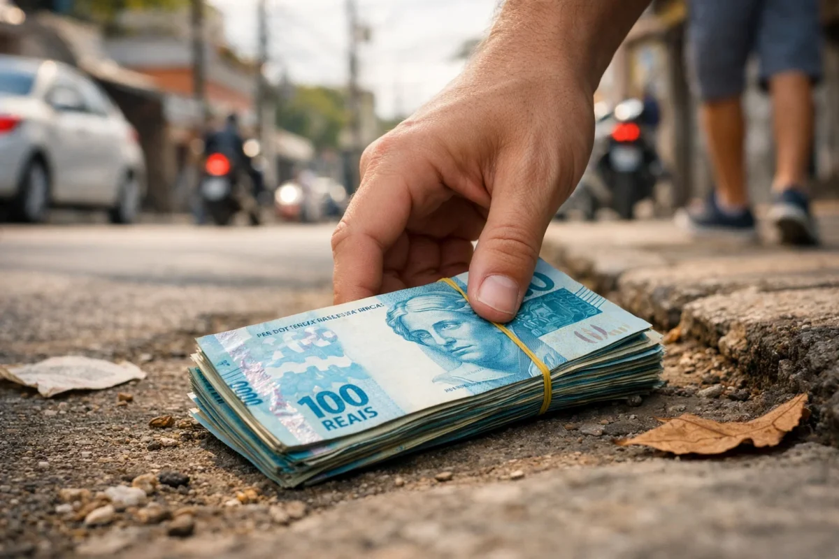 ACHOU DINHEIRO NA RUA? Veja por que não devolver é considerado CRIME com pena de prisão