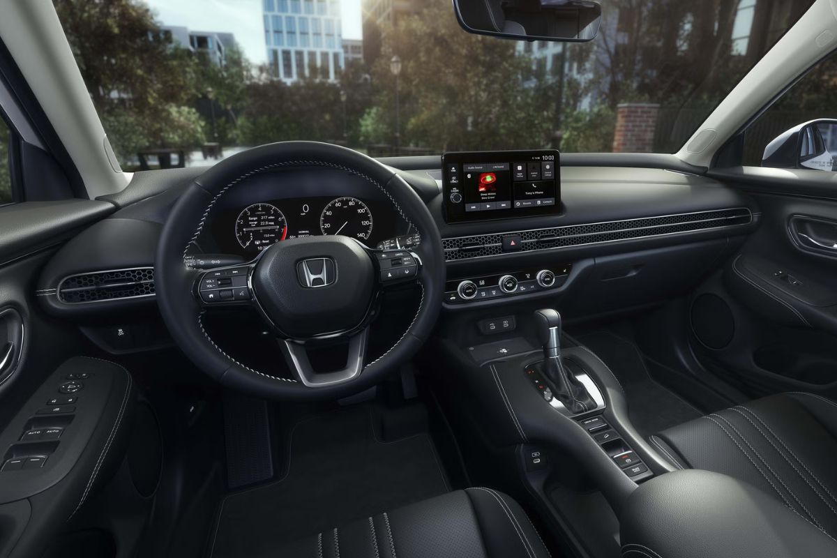 Interior do SUV da Honda