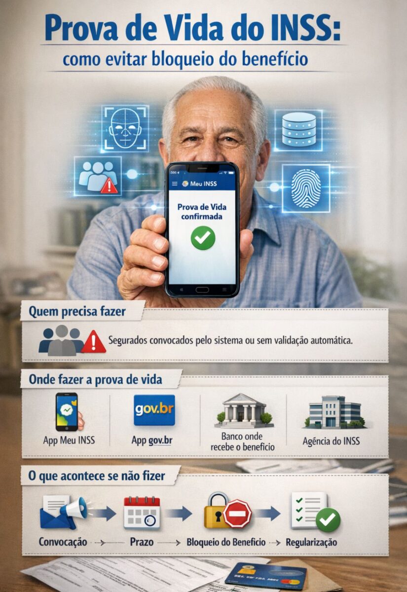 Aplicativo Meu INSS em um celular na mão de um idoso