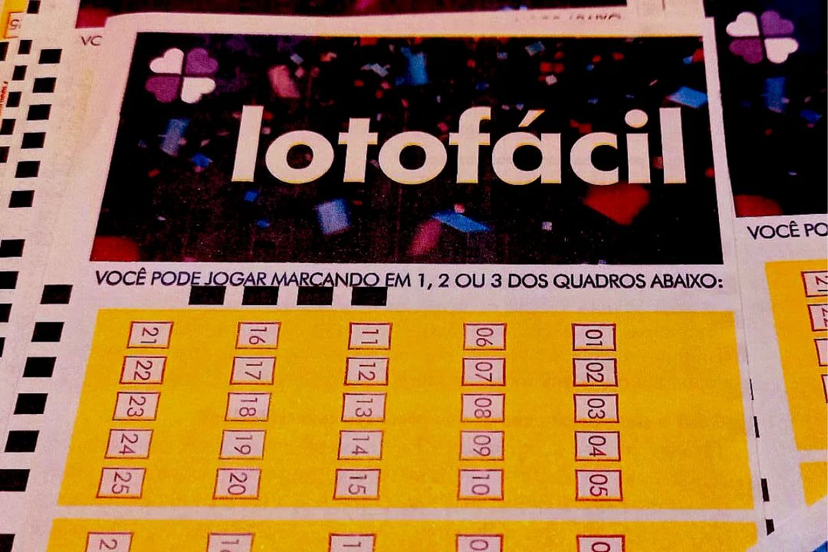 Um bilhete da Lotofácil
