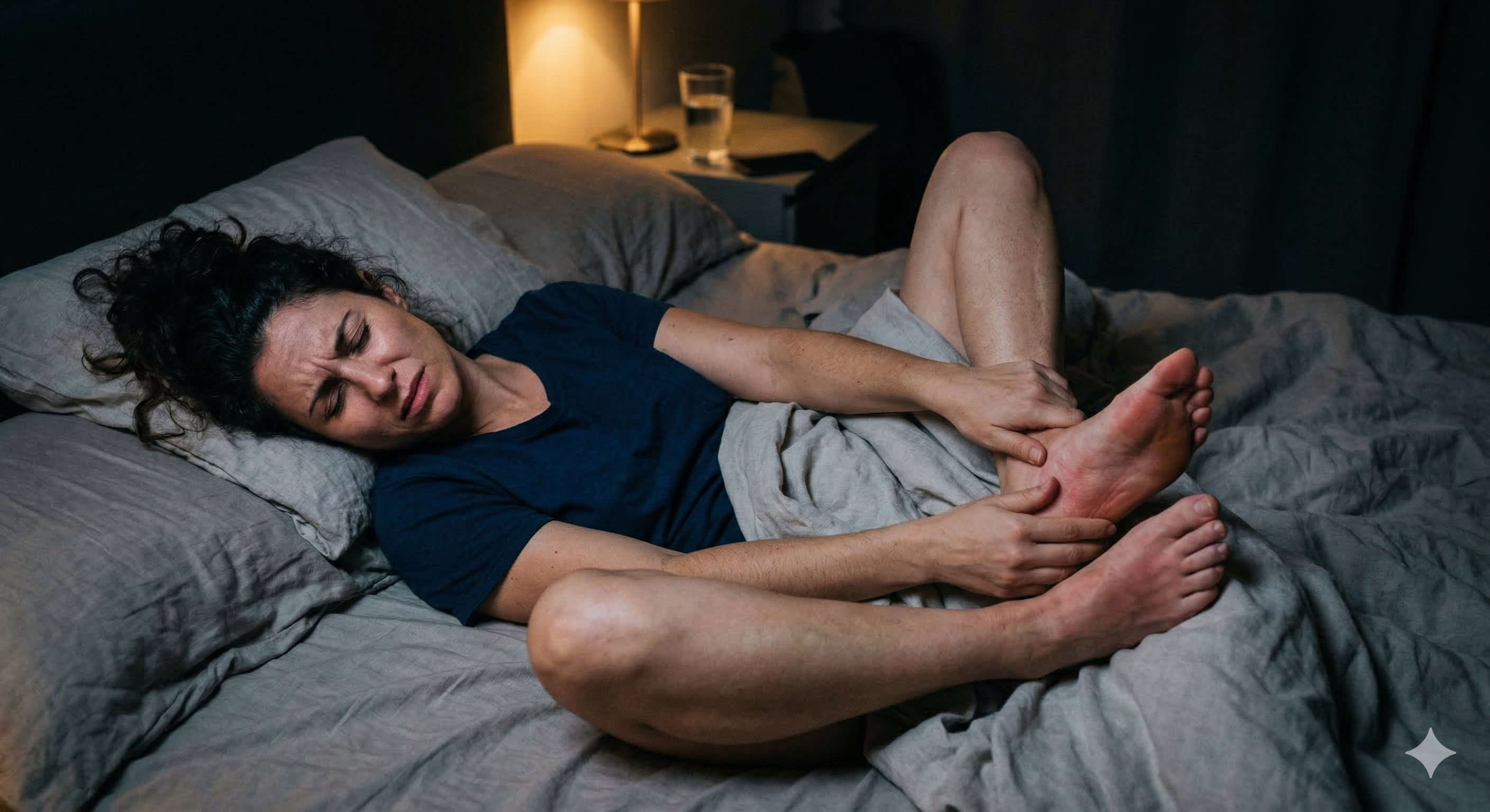 Medicina explica porque seus pés ficam queimando toda noite (foto: Gerada por IA Gemini)