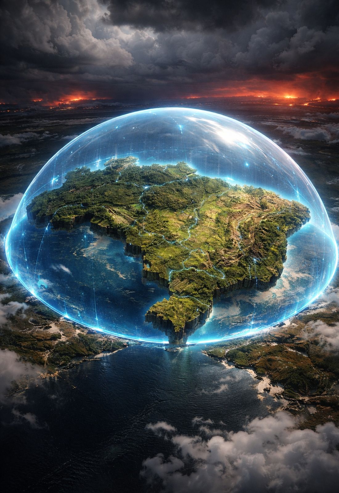 Brasil embaixo de um domo