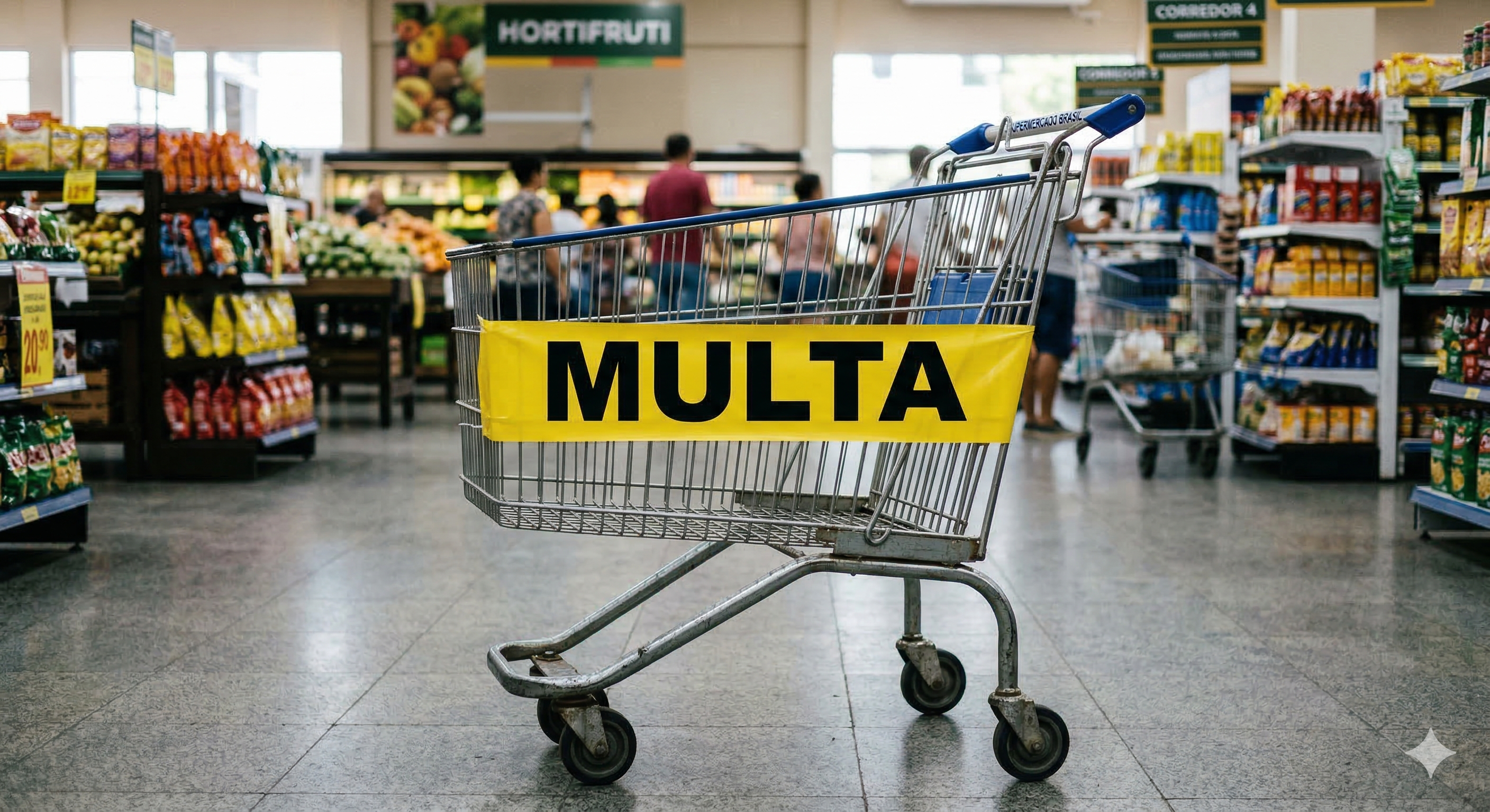 Gov toma decisão drástica sobre uso de carrinhos de supermercados  (foto: Gerada por IA Gemini)