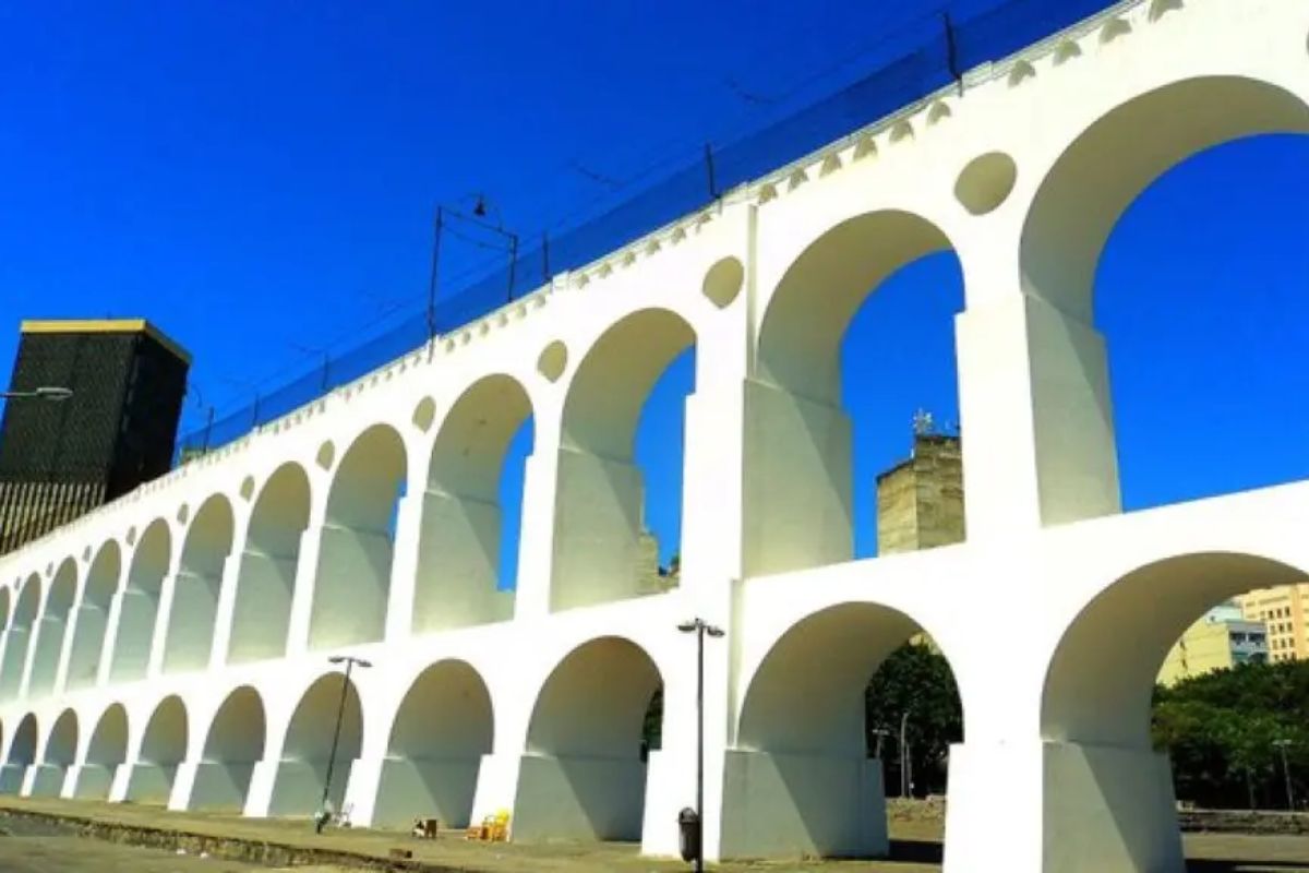 Imagem dos Arcos da Lapa no Rio de Janeiro