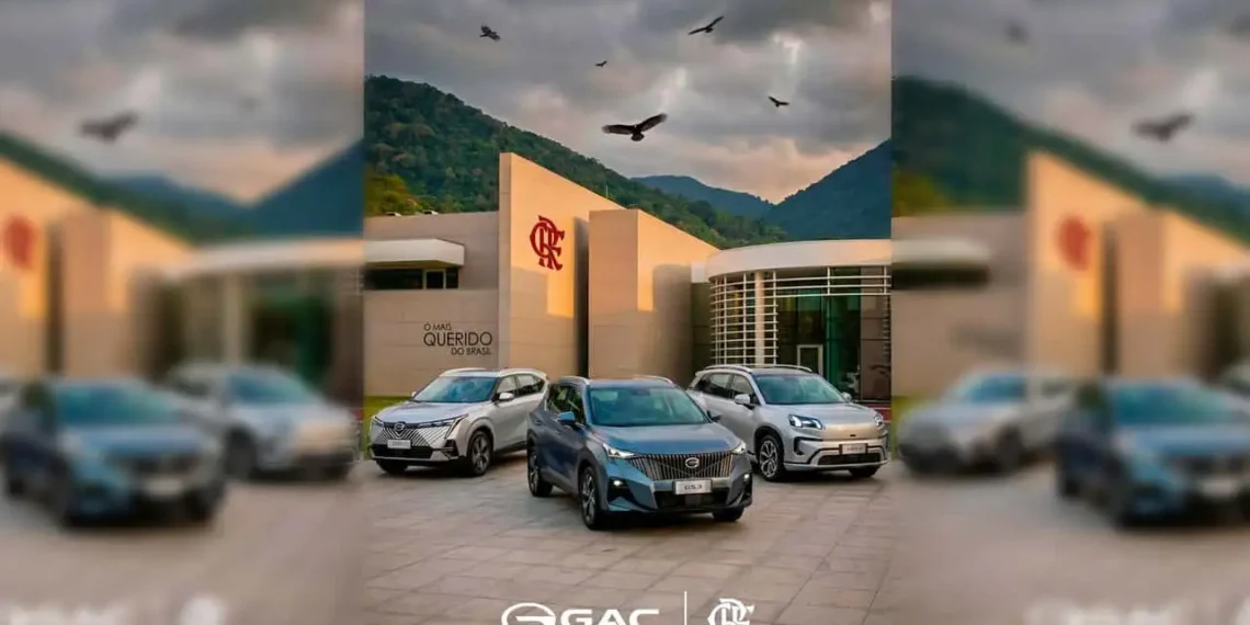 GAC briga com BYD pelos brasileiros: a aposta da vez é o clube com maior torcida do país (imagem: reprodução/GAC)