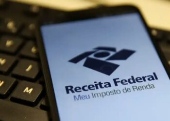 App do Imposto de Renda em um celular