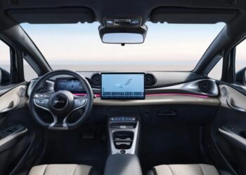 Interior do BYD Dolphin Mini
