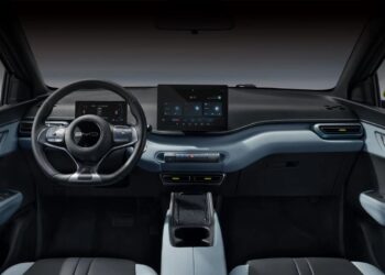 Interior do BYD Dolphin Mini