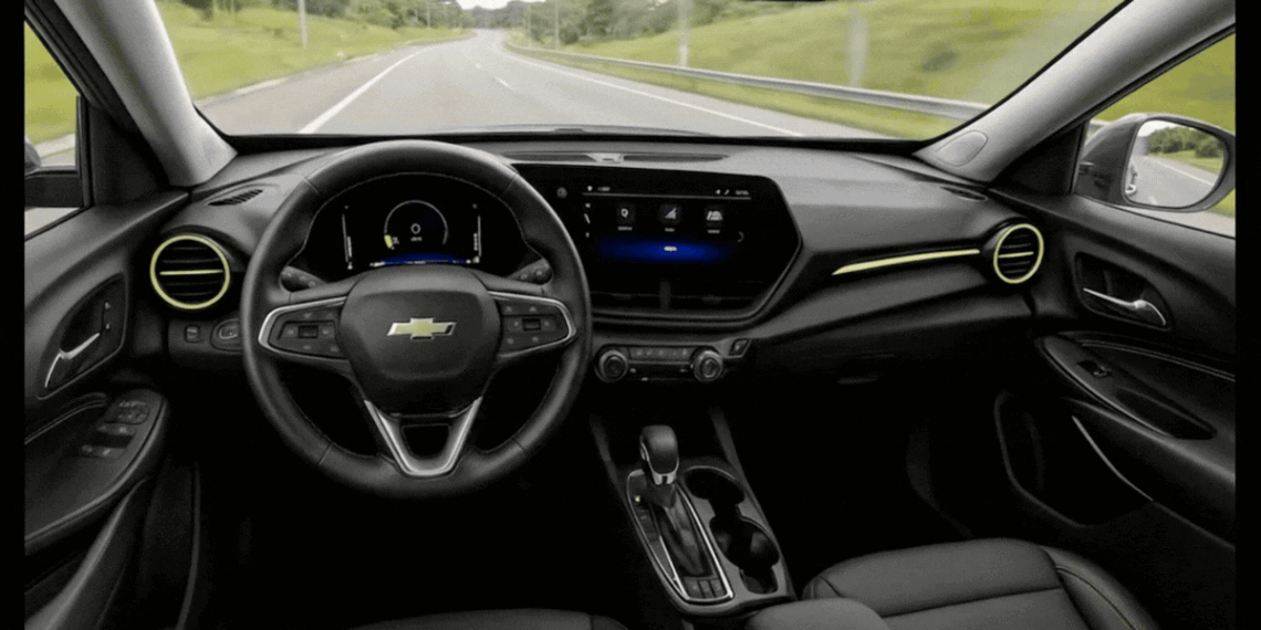 Interior do Chevrolet Tracker