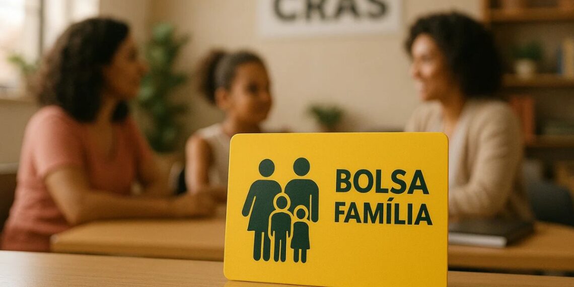 Uma família no CRAS após o pagamento de maio do Bolsa Família