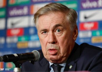 Carlo Ancelotti antes da convocação de Neymar