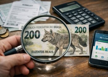 Nota de R$ 200 do salário antecipado