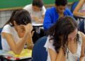 Alunas em uma sala de aula durante a Lei de cotas